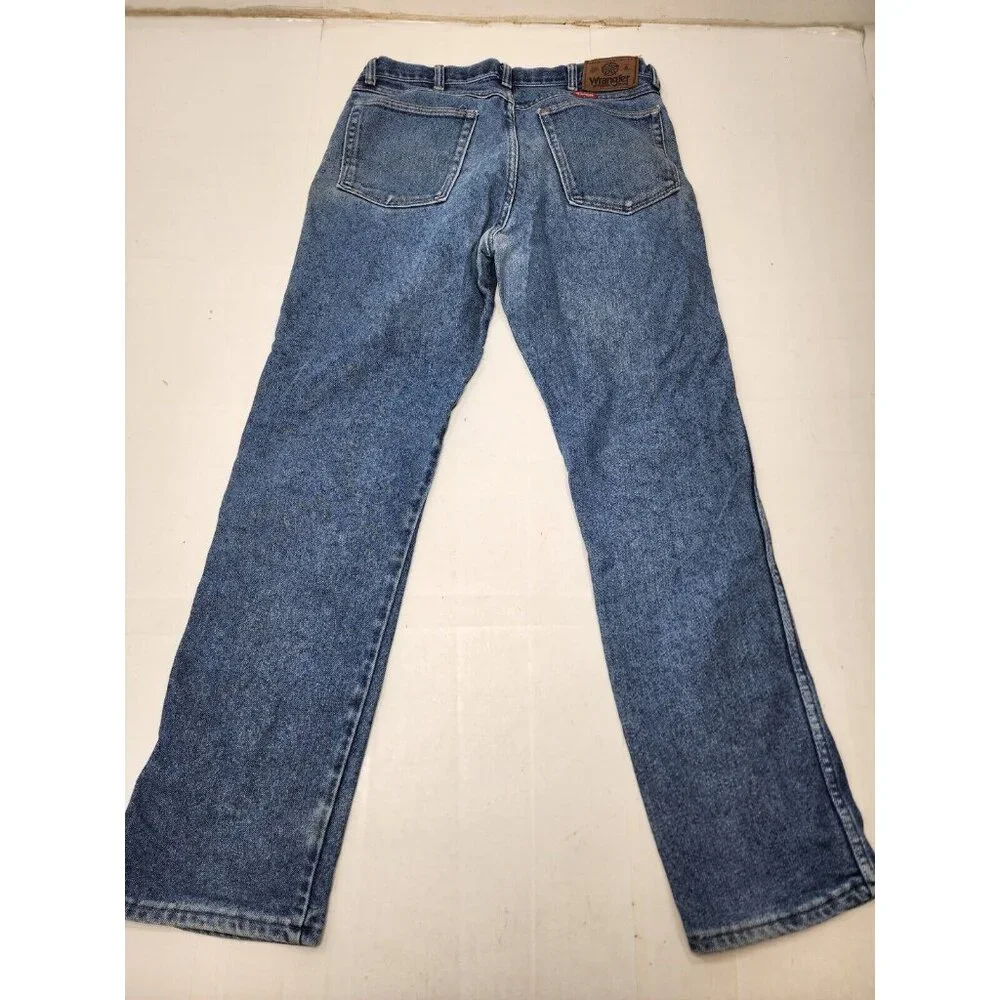 Wrangler 8585ASW Vintage Cowboy Cut Blue Jeans 34x32 Medium Wash